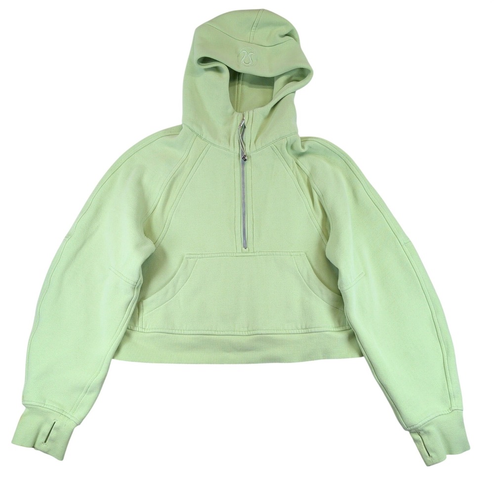 Lululemon Scuba Oversized Half-Zip Hoodie Dewy Green W3DM4S XS/S